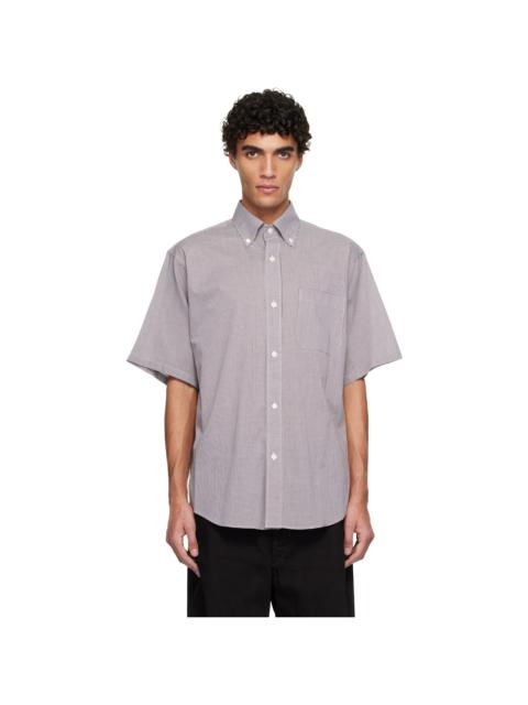 HED MAYNER Brown Short Sleeve Shirt