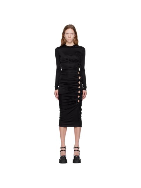 VERSACE Black Dua Lipa Edition Midi Dress
