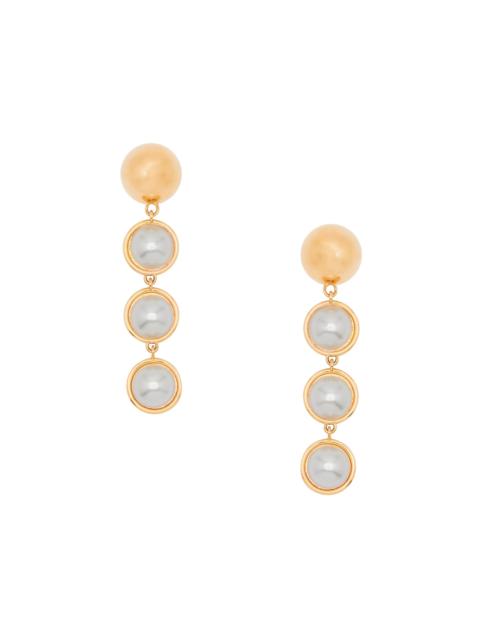 Oscar de la Renta Women's Goldtone Faux-Pearl Sphere Drop Earrings - Pearl
