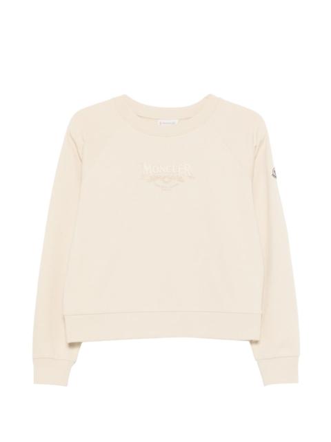 Moncler logo-embroidered raglan-sleeve sweatshirt