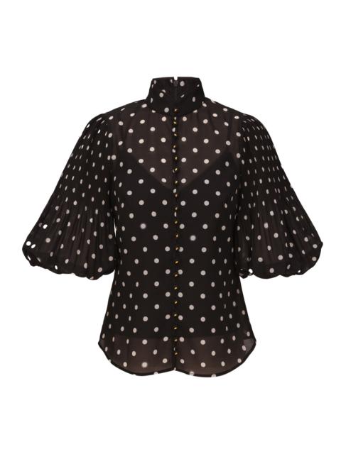 Zimmermann PLEATED BUTTON BLOUSE