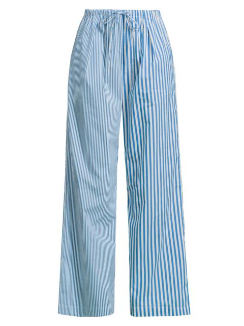 Solid & Striped Women's Ashling Striped Poplin Pants - Cosmic Blue