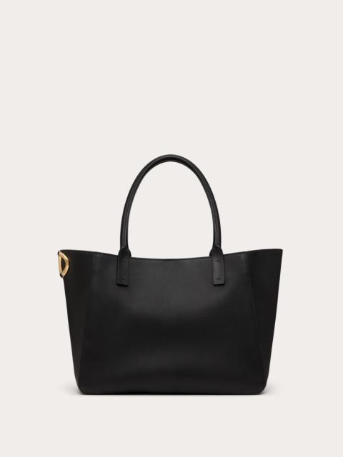 Valentino VLOGO SIDE SHOPPING BAG IN NAPPA CALFSKIN