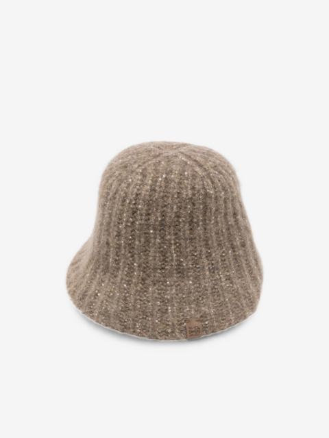 Brunello Cucinelli sequin-embellished ribbed-knit bucket hat