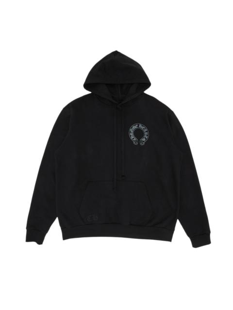 Chrome Hearts Chrome Hearts Horseshoe Floral Sleeve Hoodie 'Black/Grey'