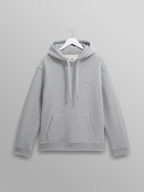 Wax London Hoxton - Heather Grey Brushed Organic Cotton Hoodie