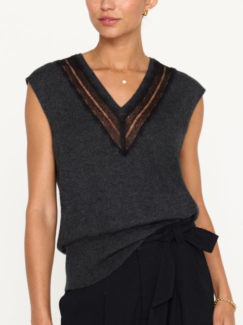 BROCHU WALKER The Isla Lace V Neck Vest