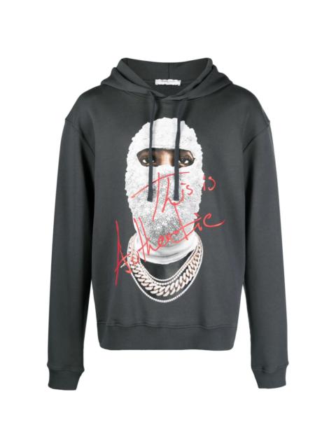 Mask Authentic graphic-print hoodie