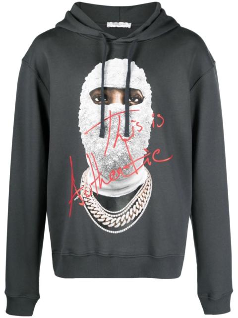 ih nom uh nit Mask Authentic graphic-print hoodie