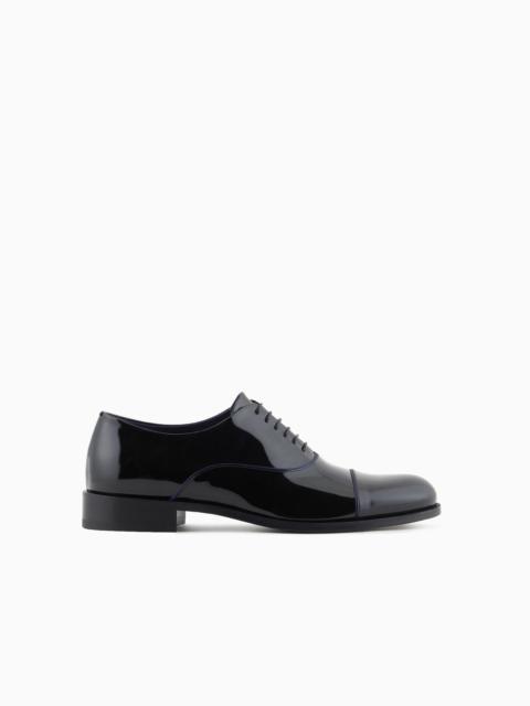 GIORGIO ARMANI Patent-leather Derby shoes