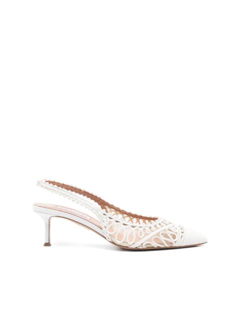 AQUAZZURA 50mm Kahlo slingback pumps