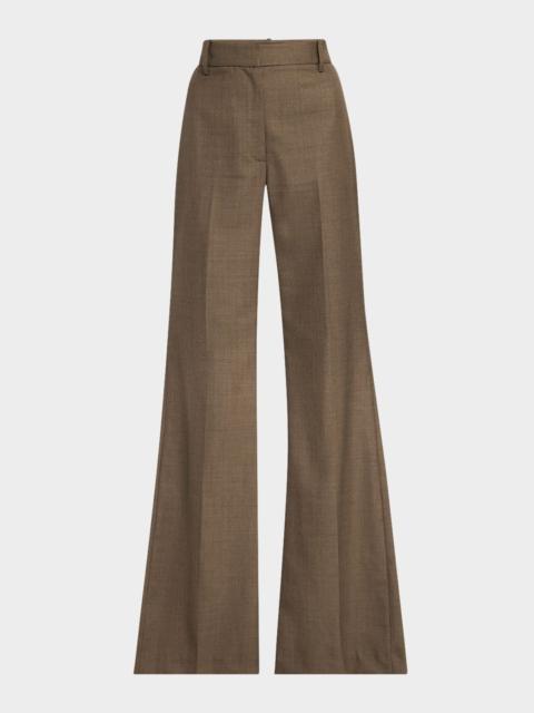 NILI LOTAN Effy Wool Flare Pants