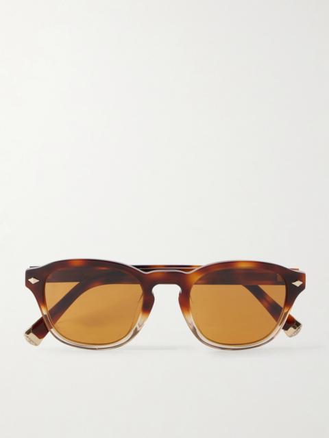 Brunello Cucinelli Round-frame Tortoiseshell Acetate Sunglasses