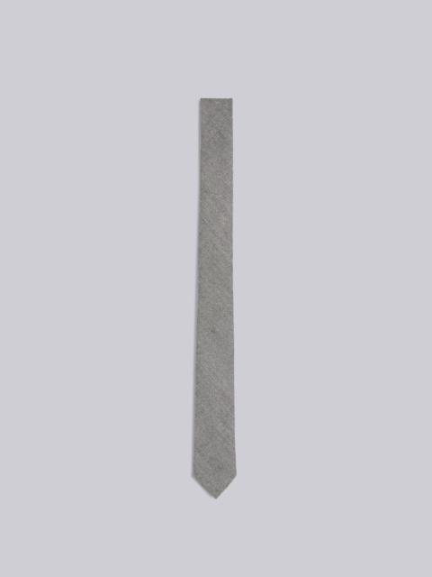 Thom Browne Black and White Herringbone Wool Classic Tie