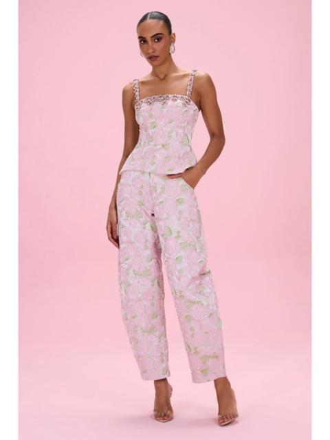 PatBO GARDEN JACQUARD CORSET TOP