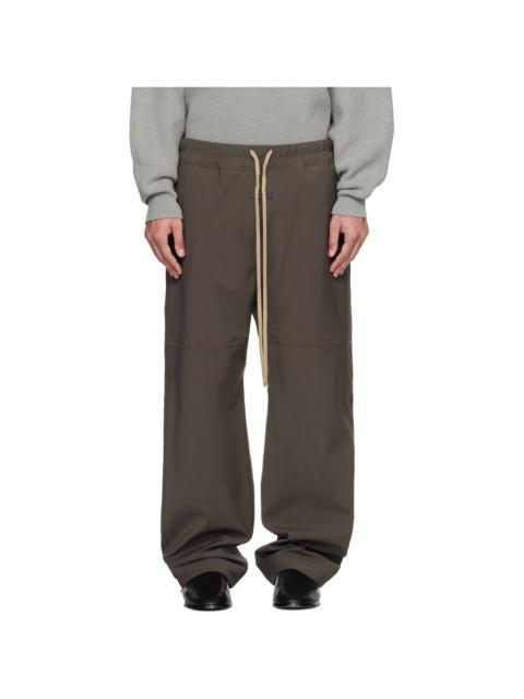 Fear of God Brown Split Knee Lounge Pants