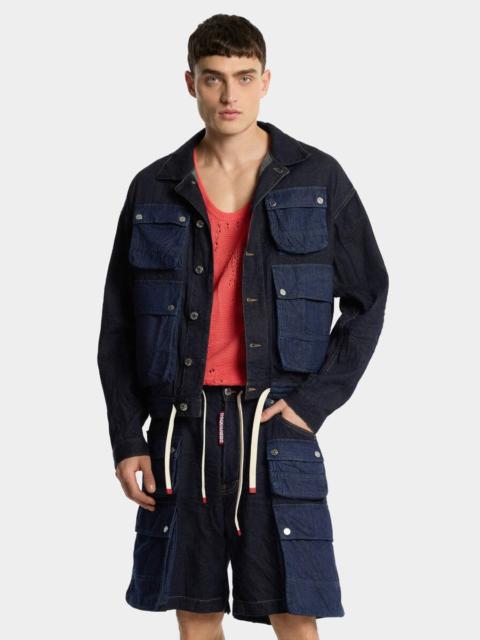 DSQUARED2 DARK WEIGHT WASH SHORTS