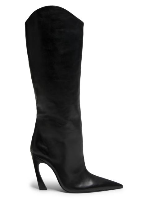 SCHUTZ Women's Maryann 90MM Curved-Heel Boots - Black