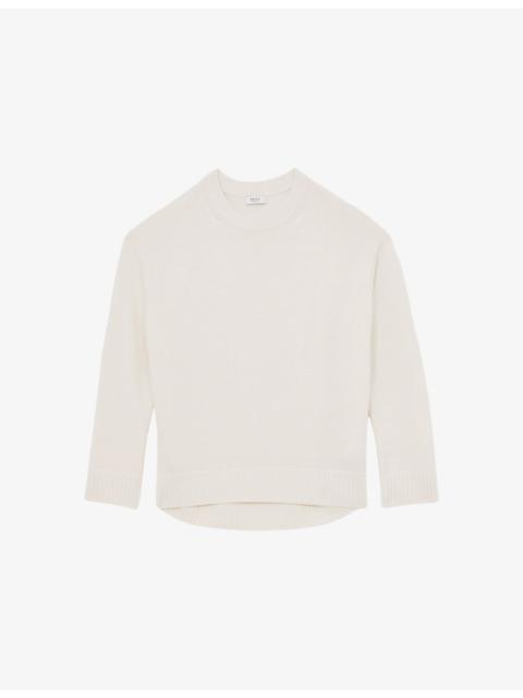 REISS Ella Crewneck Wool And Cashmere-Blend Jumper