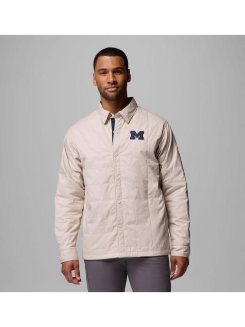 Columbia Men's Collegiate Campus Roam Quilted Shirt Jacket - Michigan