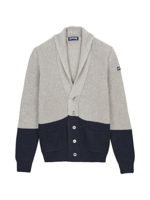 Vilebrequin Men Bicolor Cotton Cashmere Cardigan