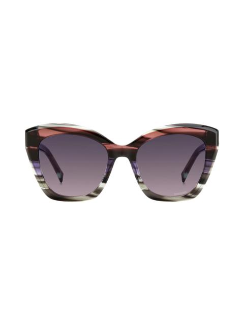 Missoni 54mm Cat Eye Sunglasses in Violet Brown/Mauve Pink