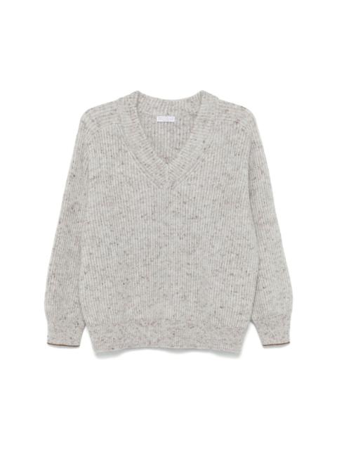 Brunello Cucinelli mélange-effect sweater