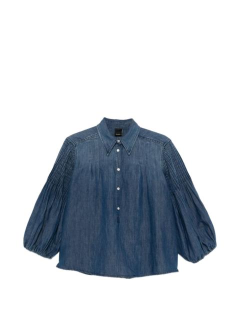 PINKO button pleated blouse