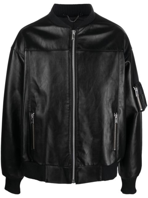 MISBHV x Ufo361 leather bomber jacket