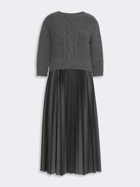 WEEKEND Max Mara CALCO Jersey dress with a wool top - DARK GREY