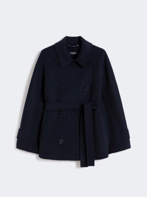'S Max Mara LOUISE Double-breasted pure-wool cropped coat - MIDNIGHTBLUE