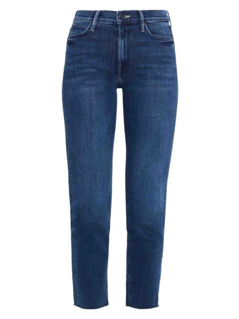 MOTHER Women's The Dazzler Mid-Rise Stretch Ankle Fray Jeans - Fancy Meeting You Here