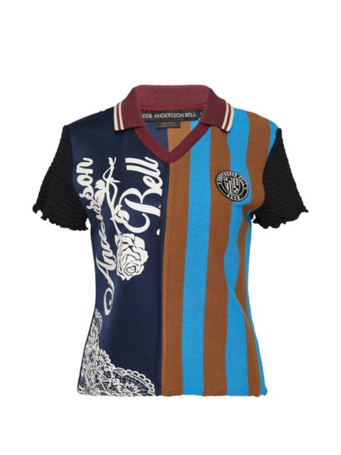 Andersson Bell striped panelled top