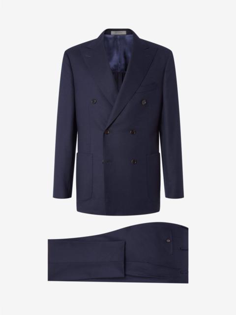 CORNELIANI Blue wool flannel suit