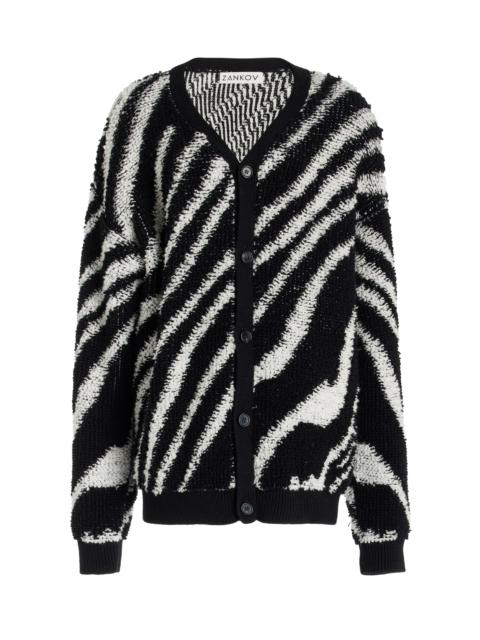 ZANKOV Christian Merino Wool Cardigan animal