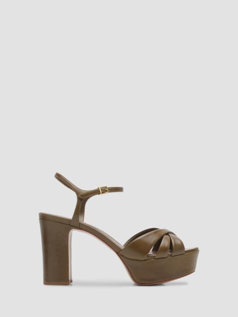 SCHUTZ Women's Keefa 100MM Platform Sandals - Dried Olive