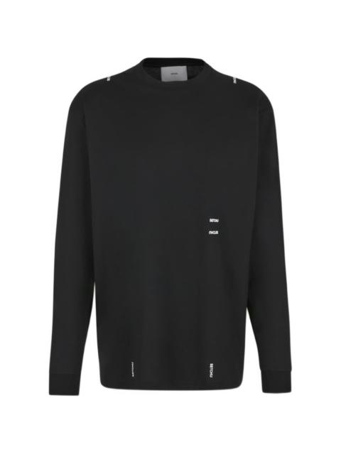SETCHU round-neck long-sleeve top