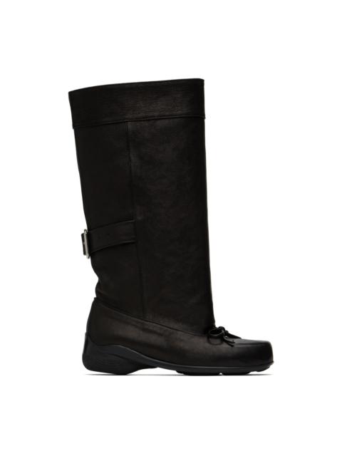 OPEN YY Gray Ballet Slouchy Short Boots | REVERSIBLE