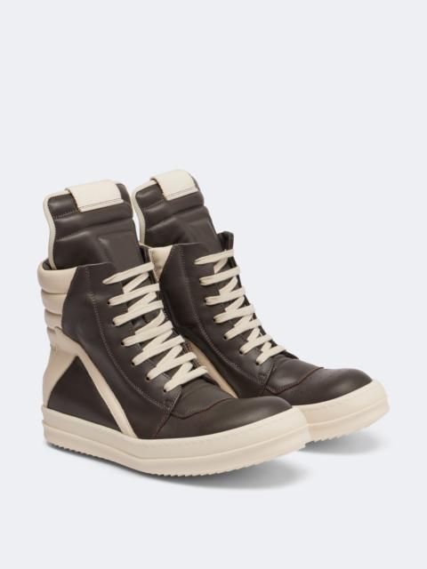 Rick Owens Geobasket leather sneakers