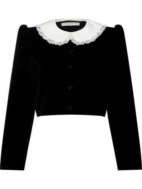 Alessandra Rich long-sleeved cropped jacket