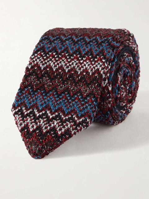 Missoni 8.5cm Crochet-Knit Wool and Silk-Blend Tie