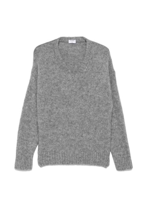FILIPPA K Hairy V-neck knitted sweater