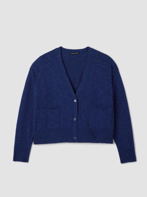 EILEEN FISHER Organic Linen Cotton Slub Slouchy Cardigan