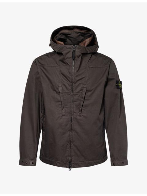 Stone Island Brand-Badge Relaxed-Fit Cotton Jacket