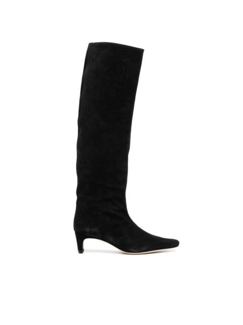 STAUD Wally knee-length suede boots