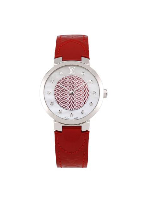 Louis Vuitton Louis Vuitton Women's Tambour Monogram Diamond Watch, Circa 2000's (Authentic Pre-Loved)