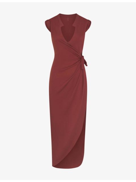 SKIMS Cover-Ups Cotton-Jersey Tie Dress