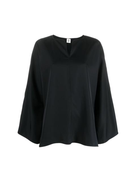 slit-sleeve blouse