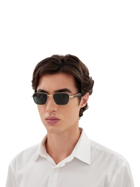 Cartier Men's Première De Cartier 53MM Square Sunglasses - Gold Green