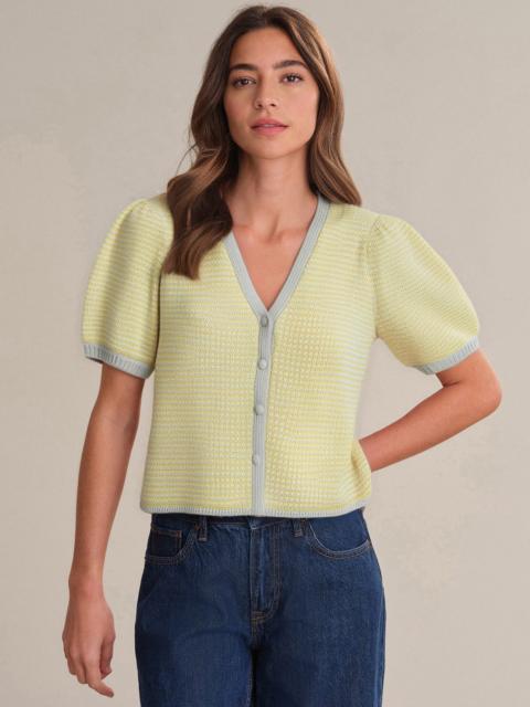 525 america Ely: Puff Sleeve Cotton Cardigan